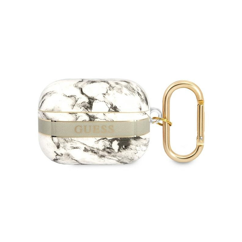 Guess GUAPHCHMAG AirPods Pro cover Marble Strap Collection / grey