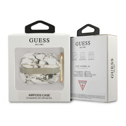 Guess GUAPHCHMAG AirPods Pro cover Marble Strap Collection / grey