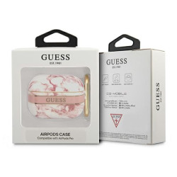 Guess GUAPHCHMAP AirPods Pro cover Marble Strap Collection / pink
