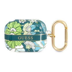 Guess GUAPHHFLN AirPods Pro cover Flower Strap Collection / green