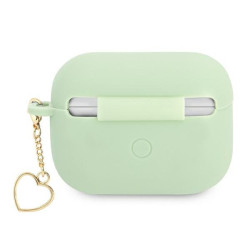 Guess GUAPLSCHSN AirPods Pro cover Silicone Charm Heart Collection / green