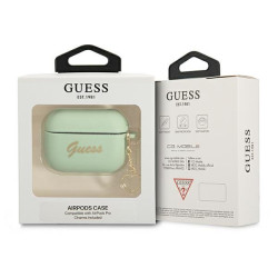 Guess GUAPLSCHSN AirPods Pro cover Silicone Charm Heart Collection / green