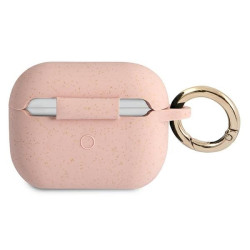 Guess GUAPSGGEP AirPods Pro cover Silicone Glitter / pink