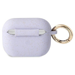 Guess GUAPSGGEU AirPods Pro cover Silicone Glitter / purple