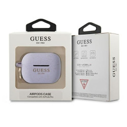 Guess GUAPSGGEU AirPods Pro cover Silicone Glitter / purple