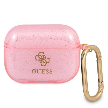 Guess GUAPUCG4GP AirPods Pro cover Glitter Collection / pink