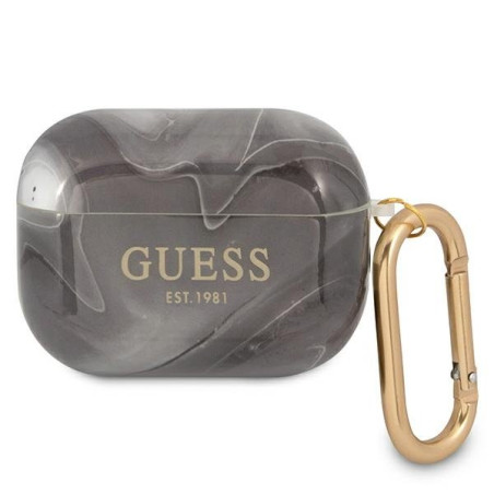 Guess GUAPUNMK AirPods Pro cover Marble Collection / black