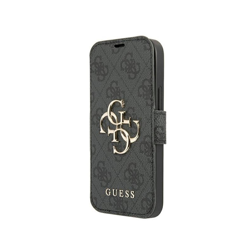Guess GUBKP13X4GMGGR Book 4G Big Metal Logo for iPhone 13 Pro Max 6,7" / grey