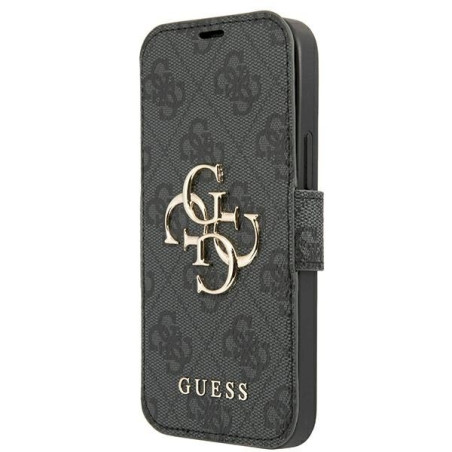 Guess GUBKP13X4GMGGR Book 4G Big Metal Logo for iPhone 13 Pro Max 6,7" / grey