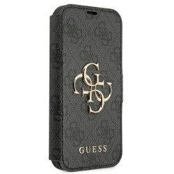 Guess GUBKP13X4GMGGR Book 4G Big Metal Logo for iPhone 13 Pro Max 6,7" / grey