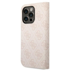 Guess GUBKP14XHG4SHP iPhone 14 Pro Max 6,7" pink book 4G Vintage Gold Logo