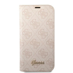 Guess GUBKP14XHG4SHP iPhone 14 Pro Max 6,7" pink book 4G Vintage Gold Logo