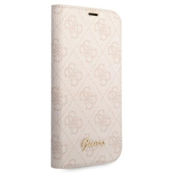 Guess GUBKP14XHG4SHP iPhone 14 Pro Max 6,7" pink book 4G Vintage Gold Logo