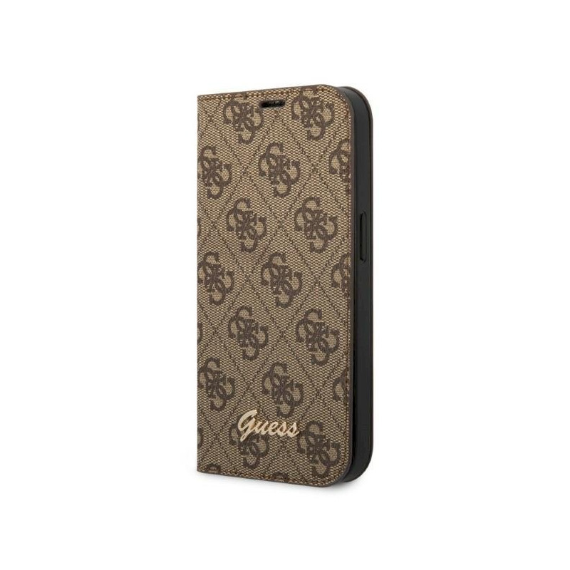 Guess GUBKP14XHG4SHW Book 4G Vintage Gold Logo for iPhone 14 Pro Max 6,7" / brown