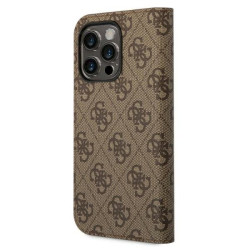 Guess GUBKP14XHG4SHW Book 4G Vintage Gold Logo for iPhone 14 Pro Max 6,7" / brown