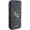 Guess GUBKP15L4GMGGR book 4G Metal Logo for iPhone 15 Pro 6.1" / grey