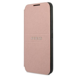 Guess GUBKS22MPSASBPI S22+ S906 pink book Saffiano Stripes