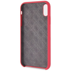 Guess GUHCI61LSGLRE Hardcase Silicone for iPhone Xr / red