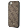 Guess GUHCI8G4GFBR Hardcase 4G Metal Gold Logo for iPhone SE 2022 / 2020 / 7 / 8 / brown