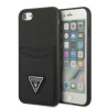 Guess GUHCI8PSATPK Saffiano Triangle Logo Hardcase for iPhone 7/8/SE 2020/SE 2022 / black