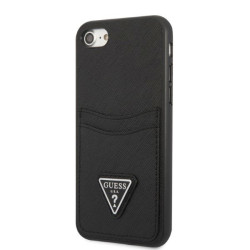 Guess GUHCI8PSATPK Saffiano Triangle Logo Hardcase for iPhone 7/8/SE 2020/SE 2022 / black