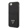 Guess GUHCI8PSATPK Saffiano Triangle Logo Hardcase for iPhone 7/8/SE 2020/SE 2022 / black