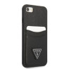 Guess GUHCI8PSATPK Saffiano Triangle Logo Hardcase for iPhone 7/8/SE 2020/SE 2022 / black