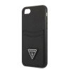 Guess GUHCI8PSATPK Saffiano Triangle Logo Hardcase for iPhone 7/8/SE 2020/SE 2022 / black