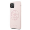 Guess GUHCN58LS4GLP Silicone 4G Tone On Tone Hard Case for iPhone 11 Pro / light pink