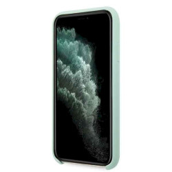 Guess GUHCN58LSLMGG Silicone Vintage Gold Logo Hard Case for iPhone 11 Pro / green