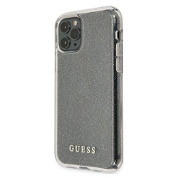 Guess GUHCN58PCGLSI Glitter Hardcase for iPhone 11 Pro / silver