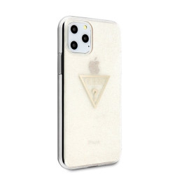 Guess GUHCN58SGTLGO Glitter Triangle Hardcase for iPhone 11 Pro / gold