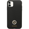 Guess GUHCN614DGPK Silicone Logo Strass 4G Hardcase for iPhone 11 / Xr 6.1" / black