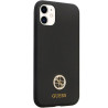 Guess GUHCN614DGPK Silicone Logo Strass 4G Hardcase for iPhone 11 / Xr 6.1" / black