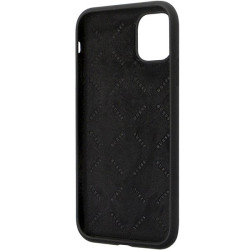 Guess GUHCN614DGPK Silicone Logo Strass 4G Hardcase for iPhone 11 / Xr 6.1" / black