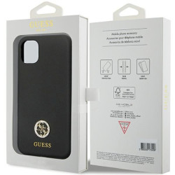 Guess GUHCN614DGPK Silicone Logo Strass 4G Hardcase for iPhone 11 / Xr 6.1" / black