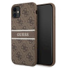 Guess GUHCN614GDBR 4G Stripe Hardcase for iPhone 11 6,1" / Xr brown