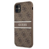 Guess GUHCN614GDBR 4G Stripe Hardcase for iPhone 11 6,1" / Xr brown