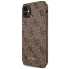 Guess GUHCN61G4GFBR Hardcase 4G Metal Gold Logo for iPhone 11 6,1" / brown