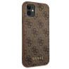 Guess GUHCN61G4GFBR Hardcase 4G Metal Gold Logo for iPhone 11 6,1" / brown