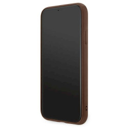 Guess GUHCN61G4GFBR Hardcase 4G Metal Gold Logo for iPhone 11 6,1" / brown