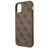 Guess GUHCN61G4GFBR Hardcase 4G Metal Gold Logo for iPhone 11 6,1" / brown