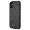 Guess GUHCN61G4GFGR Hardcase 4G Metal Gold Logo for iPhone 11 6,1" / grey