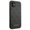 Guess GUHCN61G4GFGR Hardcase 4G Metal Gold Logo for iPhone 11 6,1" / grey