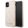 Guess GUHCN61G4GFPI Hardcase 4G Metal Gold Logo for iPhone 11 6,1" / pink