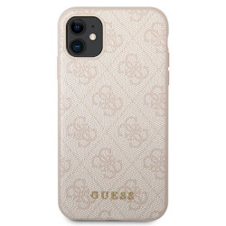 Guess GUHCN61G4GFPI Hardcase 4G Metal Gold Logo for iPhone 11 6,1" / pink