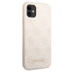 Guess GUHCN61G4GFPI Hardcase 4G Metal Gold Logo for iPhone 11 6,1" / pink