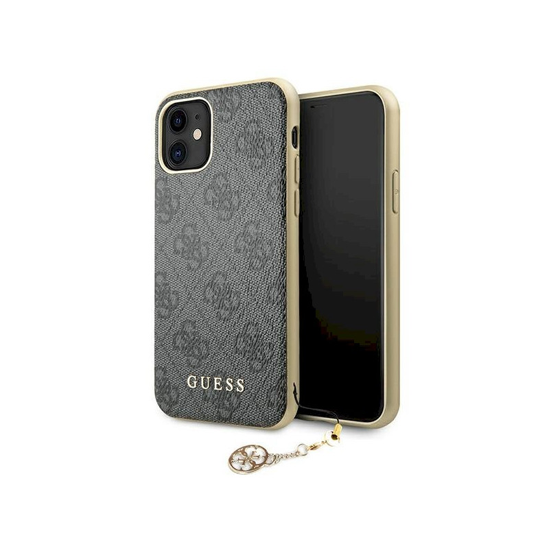 Guess GUHCN61GF4GGR Hardcase 4G Charms Collection for iPhone 11 6,1" / Xr grey