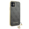 Guess GUHCN61GF4GGR Hardcase 4G Charms Collection for iPhone 11 6,1" / Xr grey