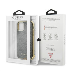 Guess GUHCN61GF4GGR Hardcase 4G Charms Collection for iPhone 11 6,1" / Xr grey